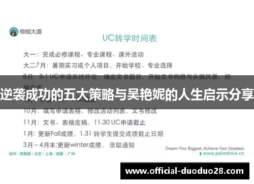 逆袭成功的五大策略与吴艳妮的人生启示分享